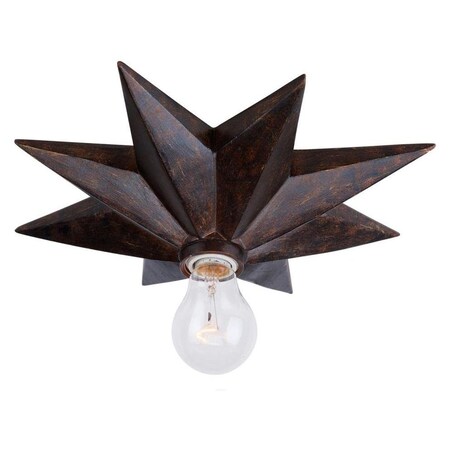 Crystorama English Bronze Astro One Light Flush Mount Ceiling Fixture 9230-EB_CEILING